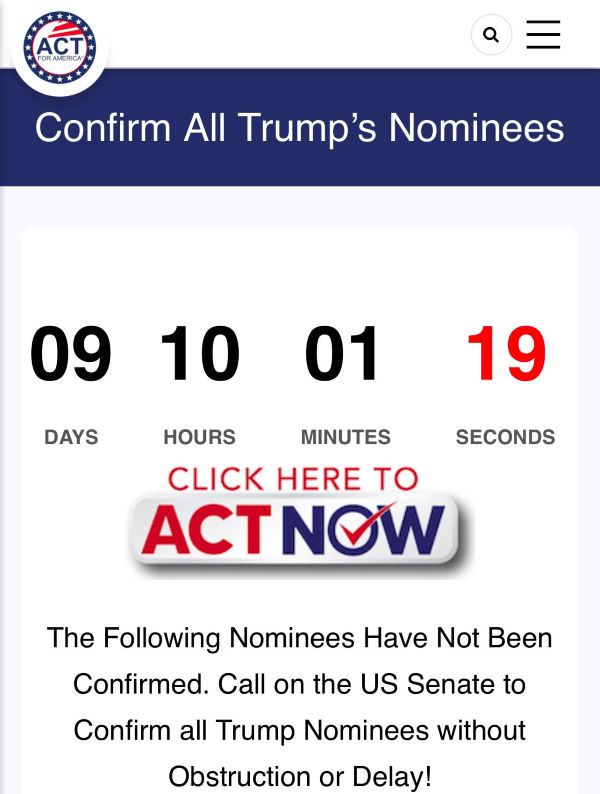 Trump Nominees Counter