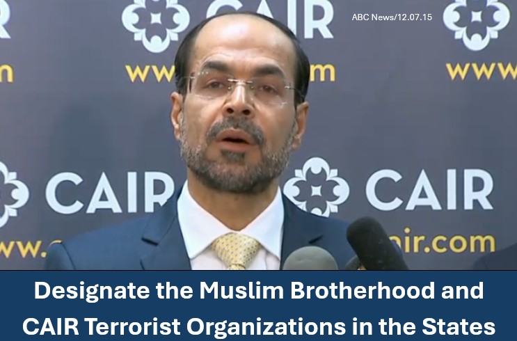 Designate Muslim Brotherhood and CAIR Terrorists