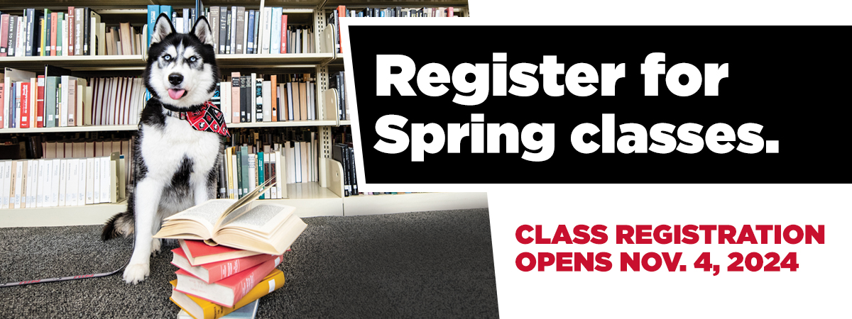 Class Registration opens Nov. 4, 2024.