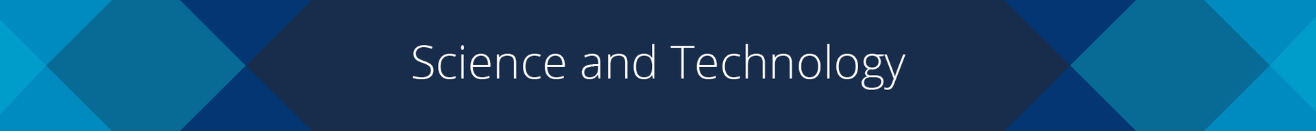Science and Technology section banner