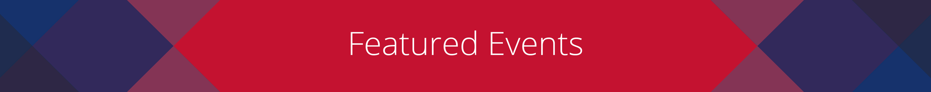 Featured Events section banner