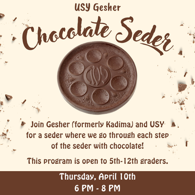 USY Gesher Chocolate Seder