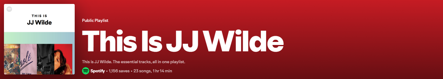JJ WILDE SPOTIFY