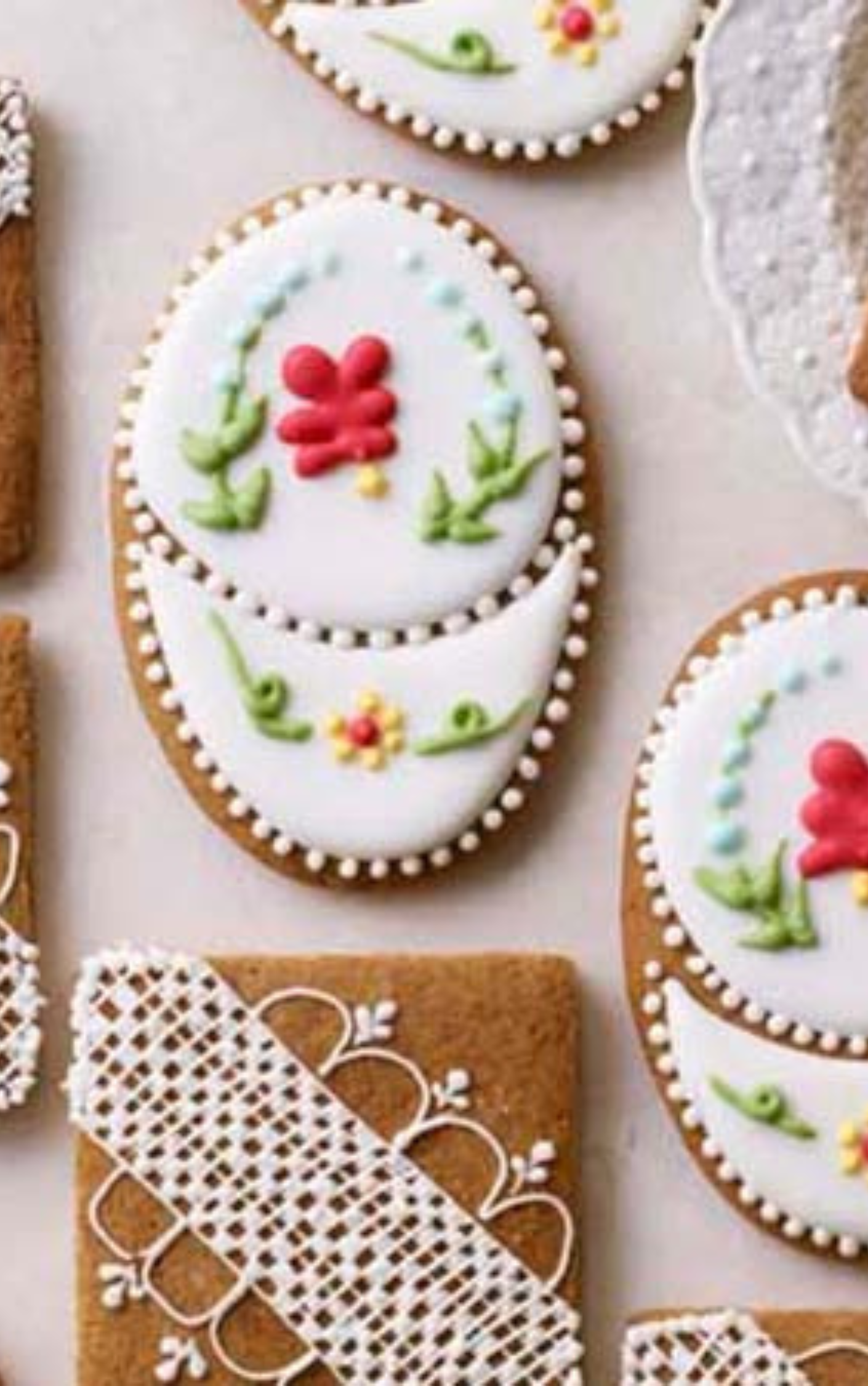Iced Ginger Biscuits