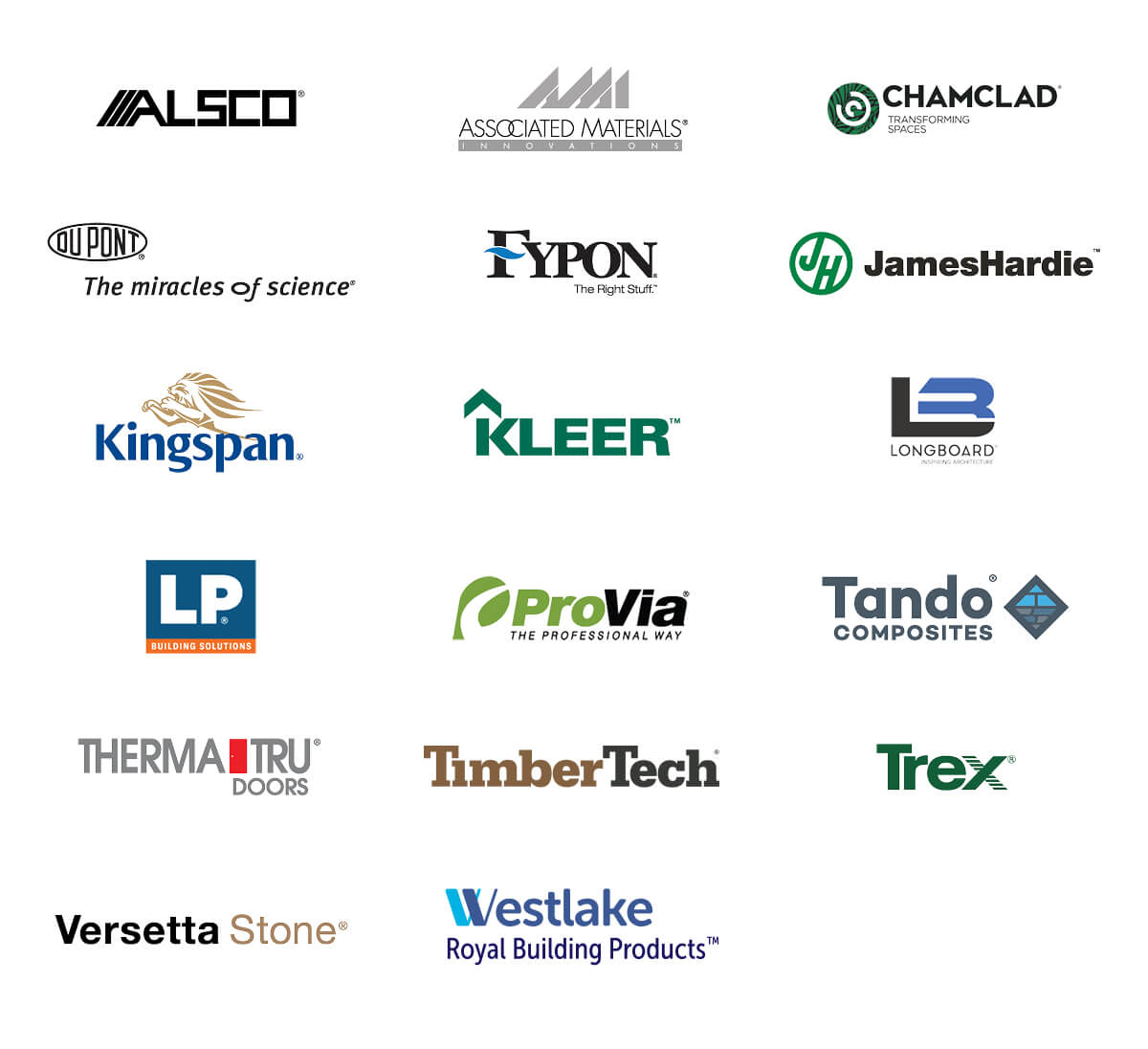 Alside distributor logos