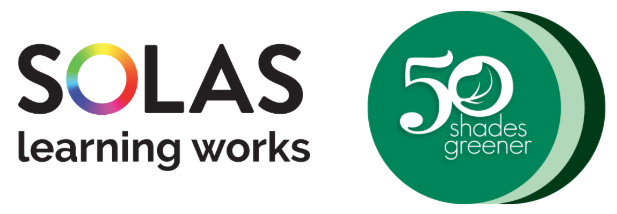 SOLAS and 50 shades greener logos