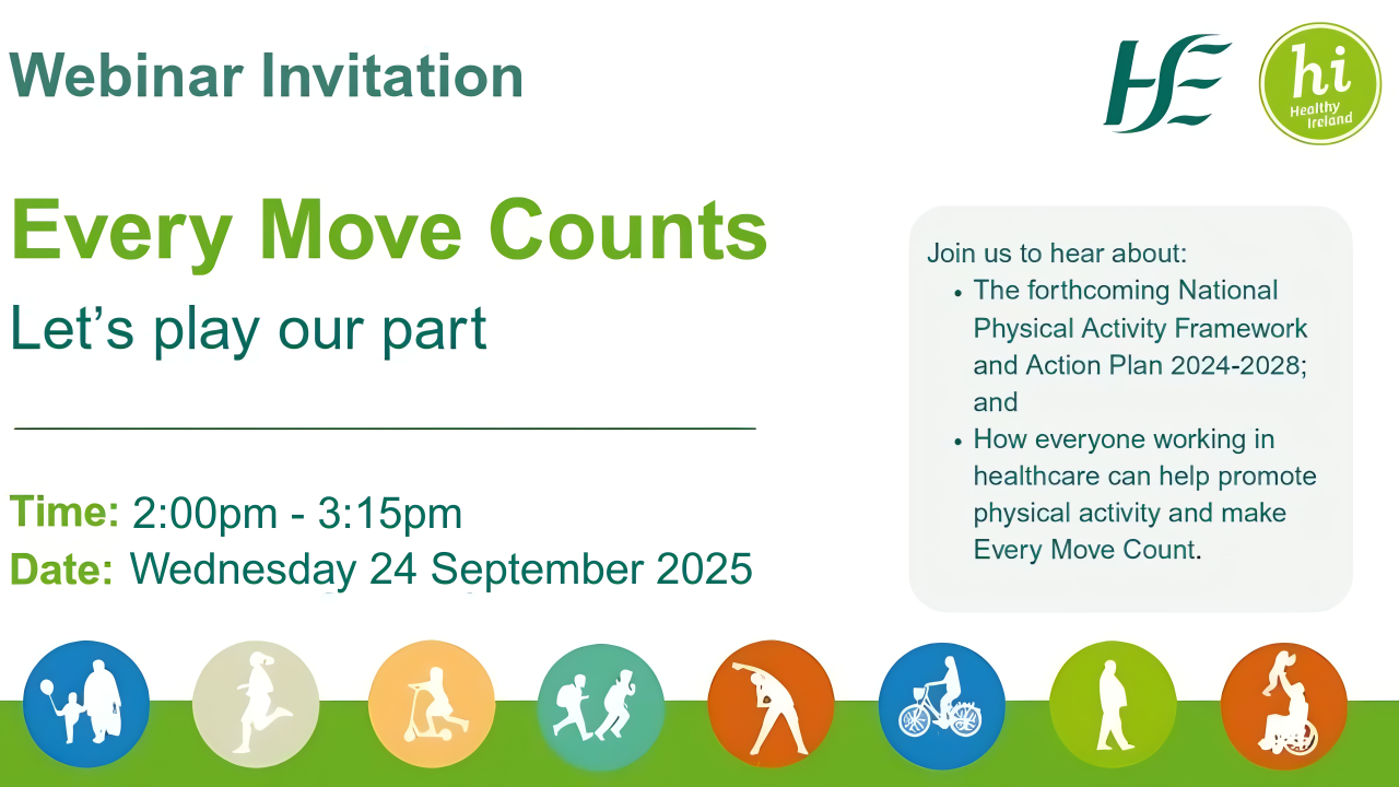 Webinar Invitation: Every move counts - Let's play our part on Wednesday 24th September from 2pm -3:15pm 