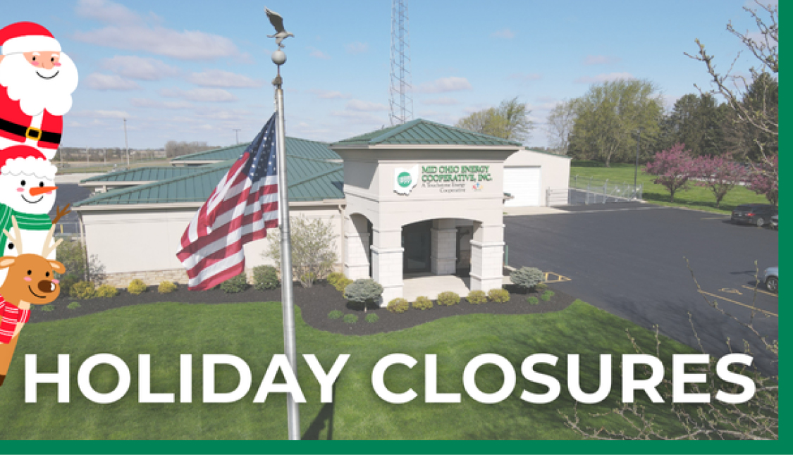 Mid-Ohio holiday office closures