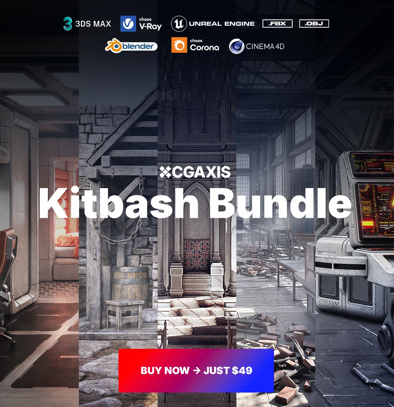 CGAxis Kitbash Bundle