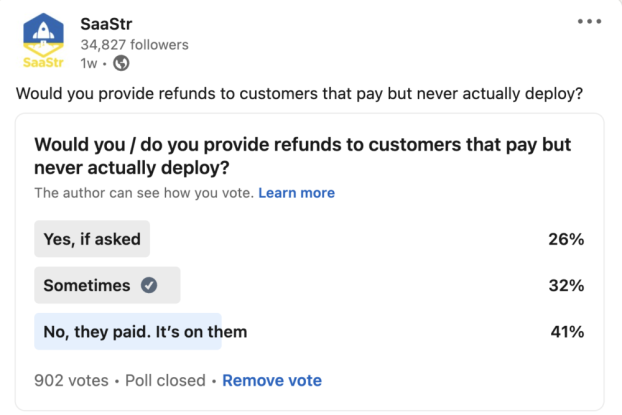 Dear SaaStr: What is a Good Refund Policy for a SaaS Product?