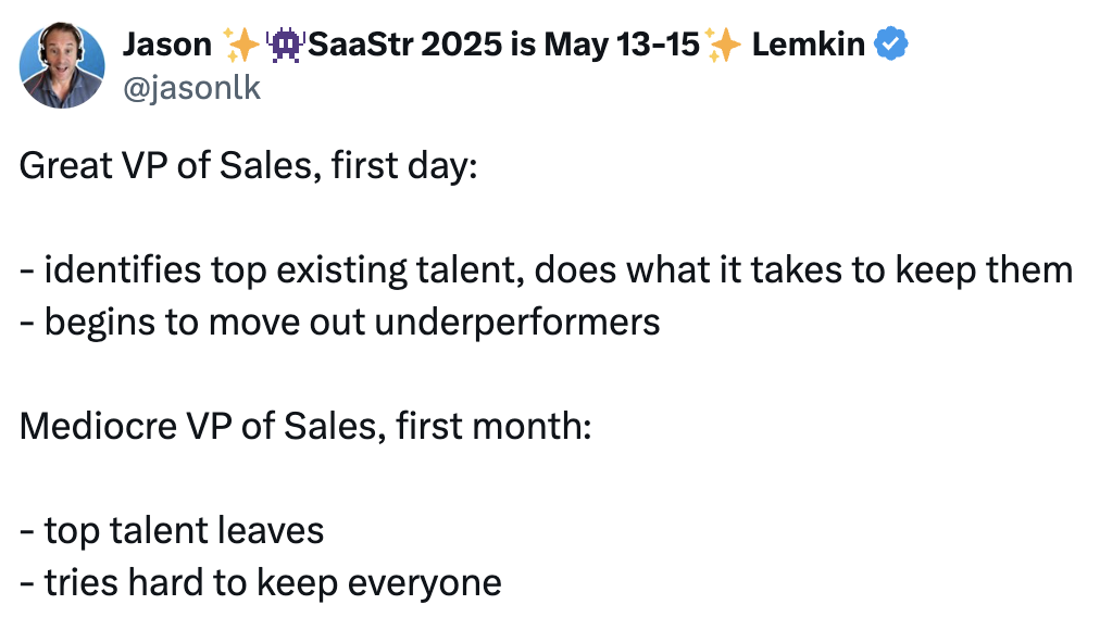 Dear SaaStr: What’s Something on a New VP’s First Day That Sets Off Red Flags?