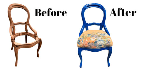 chair before and after