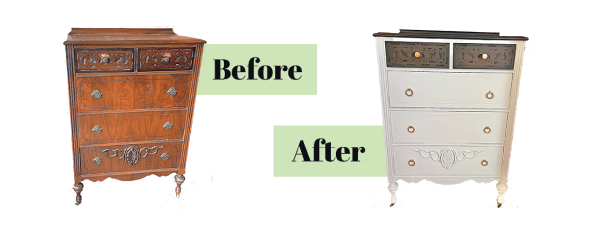 dresser after