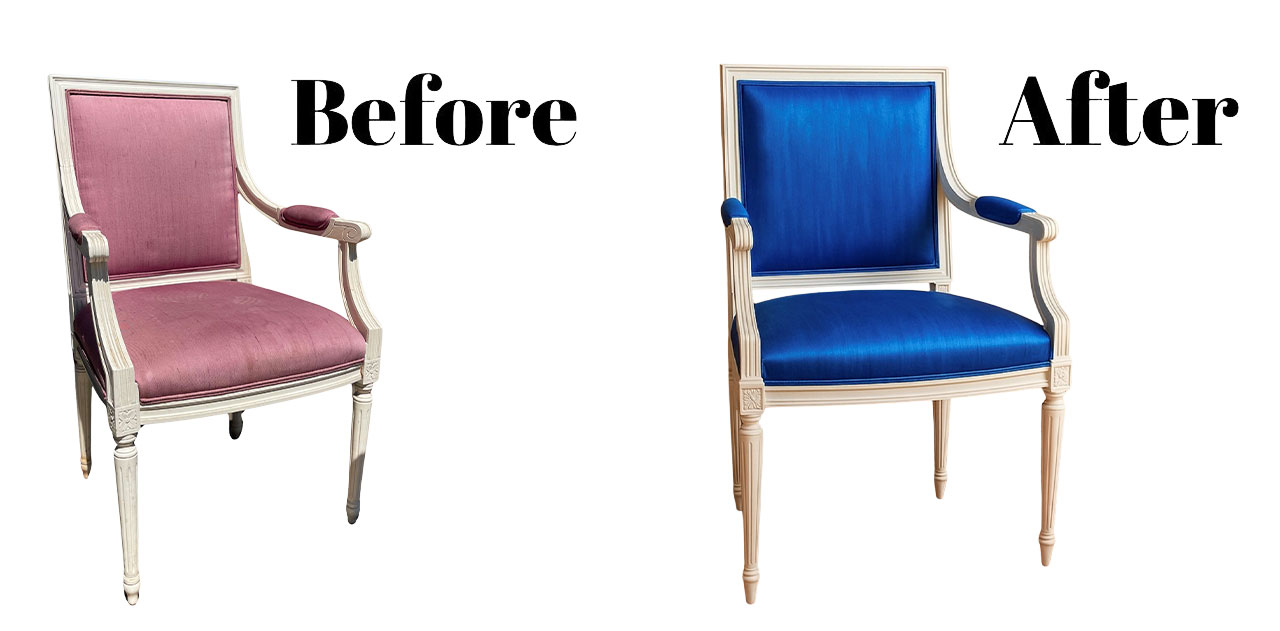 chair before and after