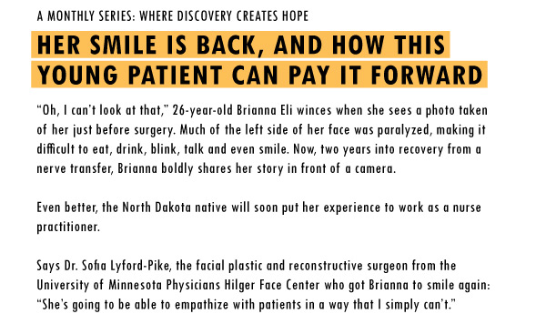 A Monthly Series: Her smile is back and how this young patient can pay it forward 