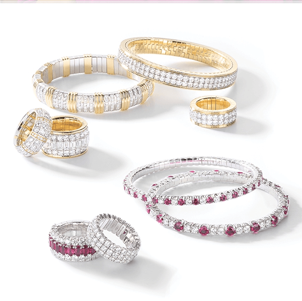 Diamond bracelets and rings