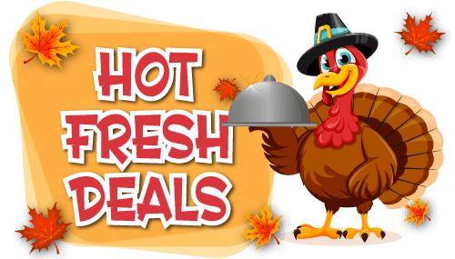 Hot, Fresh, Deals - Turkey with serving platter