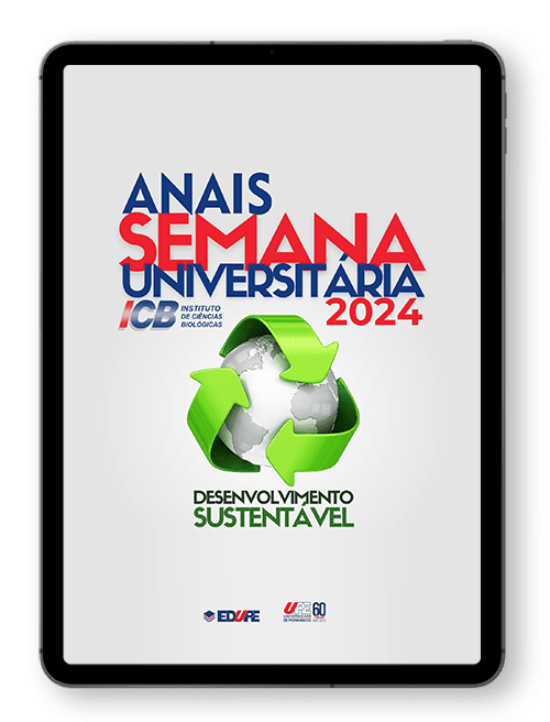 Capa do ebook Anais da Semana Universitária 2024 do ICB/UPE 2024