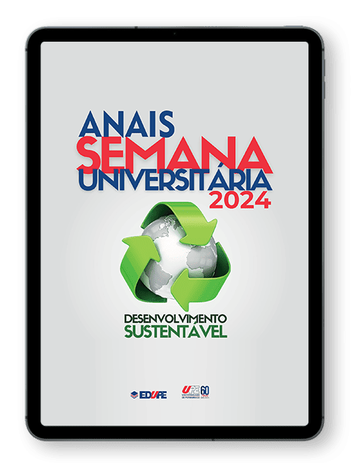 Capa do ebook Anais da Semana Universitária da UPE 2024: Desenvolvimento Sustentável