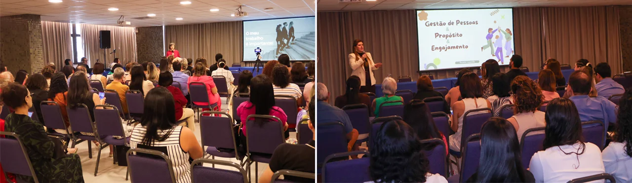 Gestores e servidores da UPE durante o evento