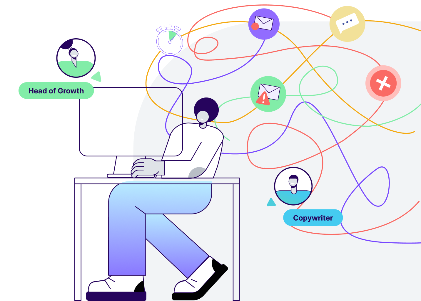 A chaotic email workflow