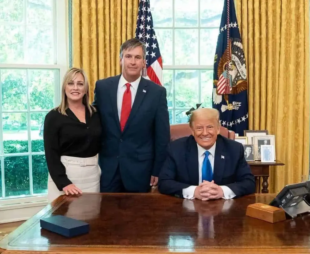 Barry and Heather Moore with President Donald J. Trump