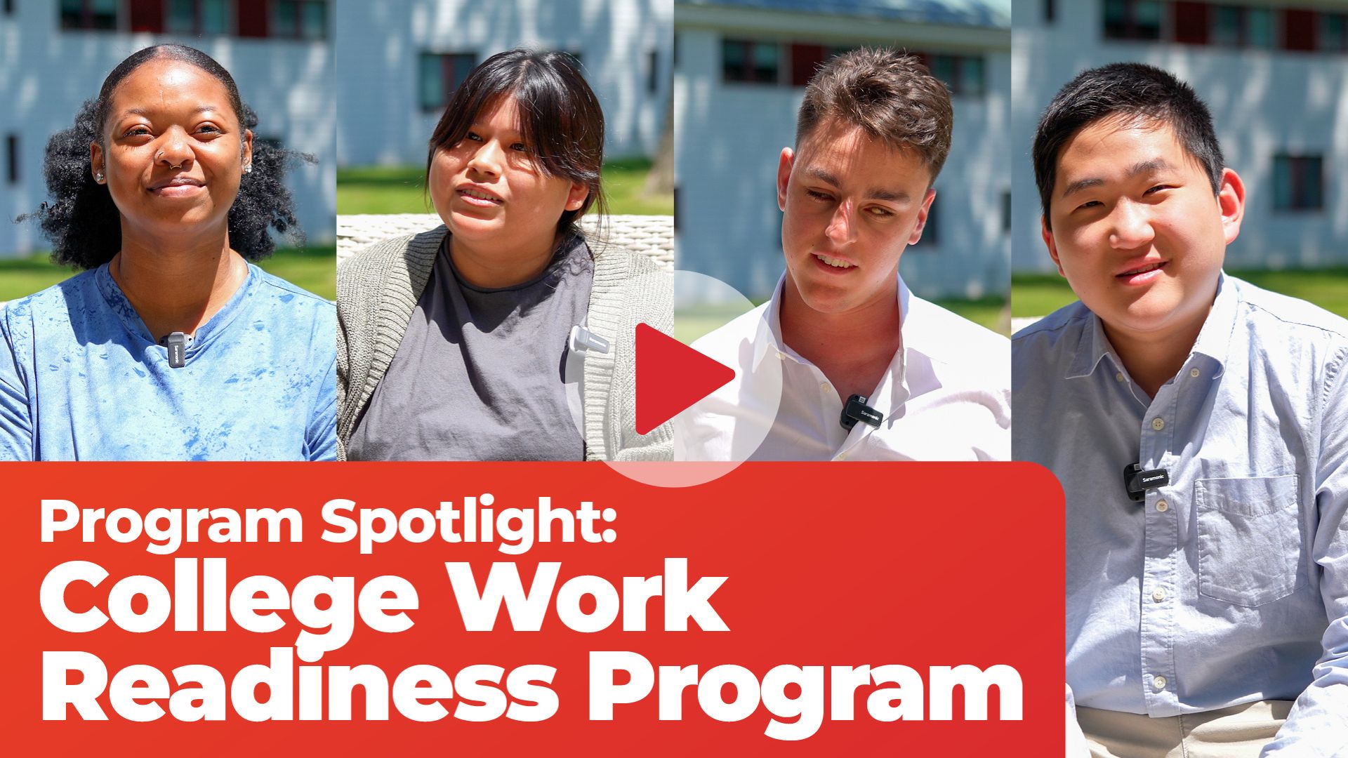 Video thumbnail: Program Spotlight: College Work Readiness Program. Tap or click to watch this video on YouTube.
