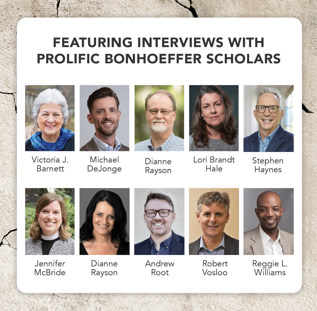 Top Bonhoeffer Scholars