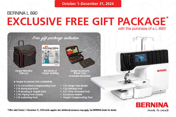 BERNINA 890 PRO Exclusive Free Gift Package