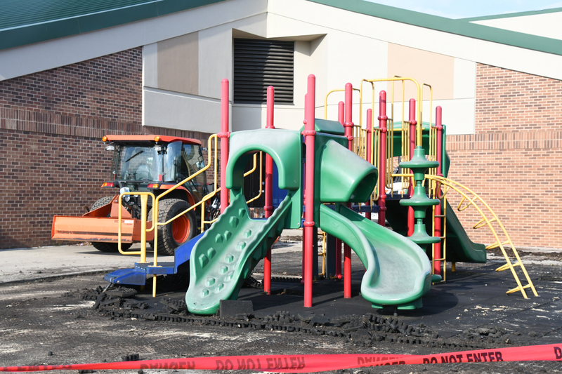 Picture of playground construction