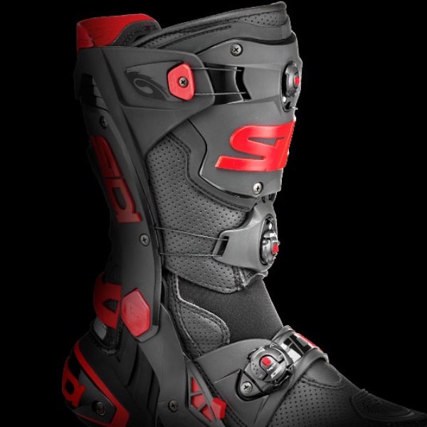 Bota Sidi Rex Air - Preto/Vermelho - Grid Motors