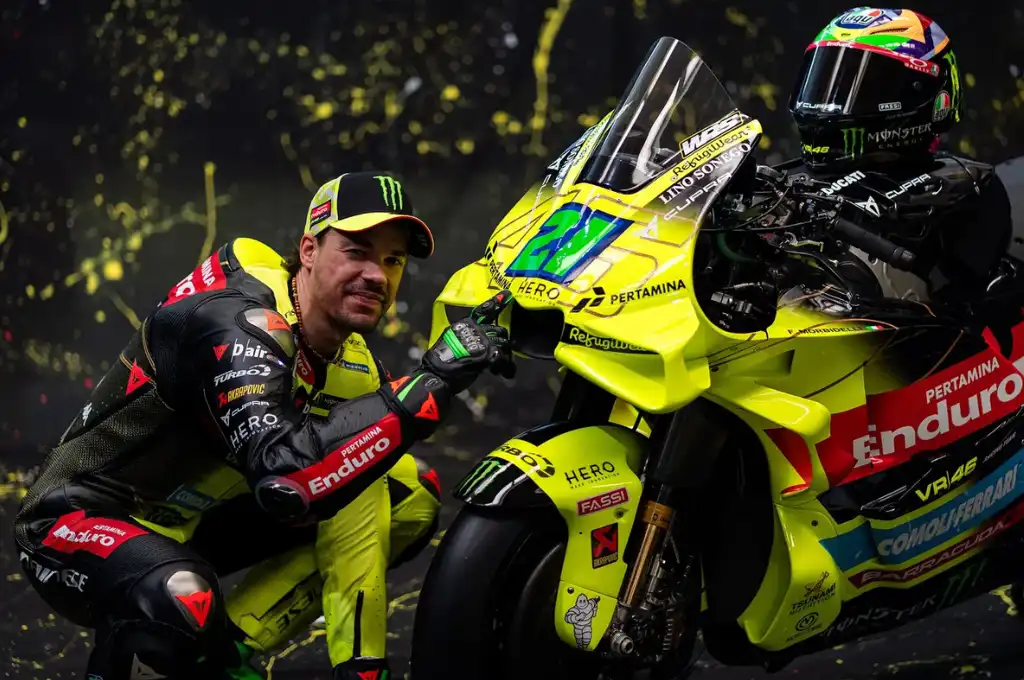 VR46 revela nova pintura Ducati para a MotoGP 2026