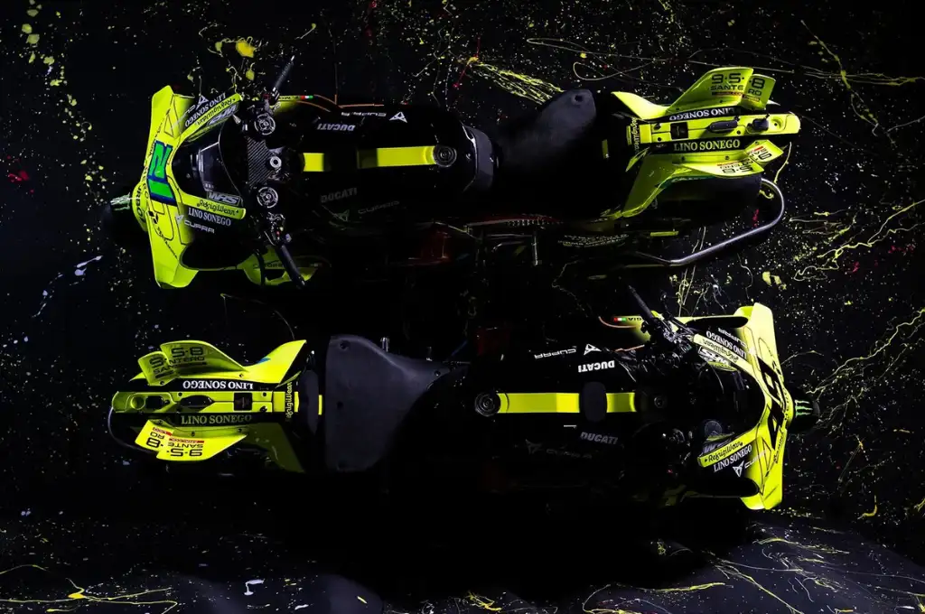 VR46 revela nova pintura Ducati para a MotoGP 2026