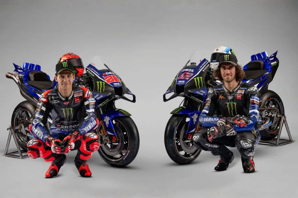 Yamaha estreia M1 V4 e revela pintura de 2026