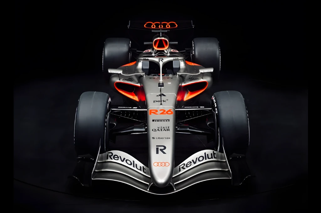 Audi revela pintura do carro de 2026 na F1