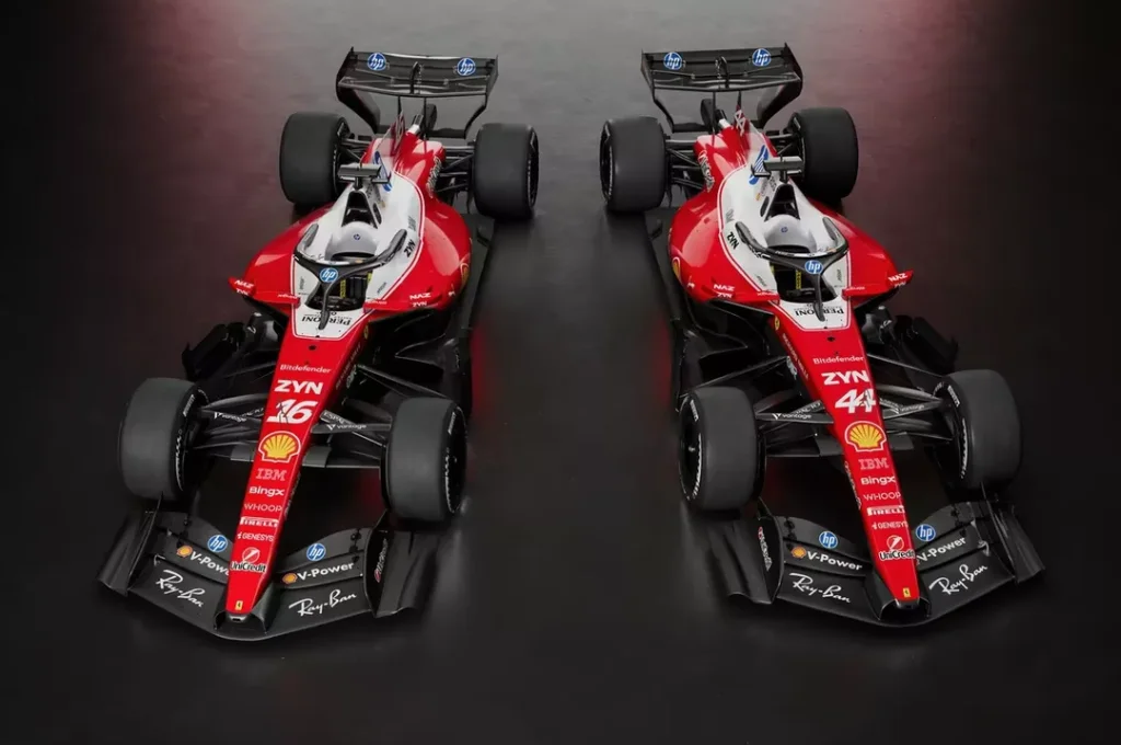 F1: Ferrari apresenta pintura de carro de 2026