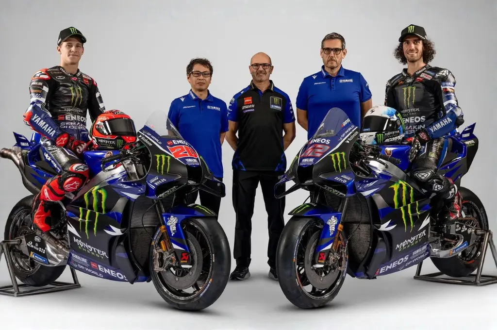 Yamaha estreia M1 V4 e revela pintura de 2026
