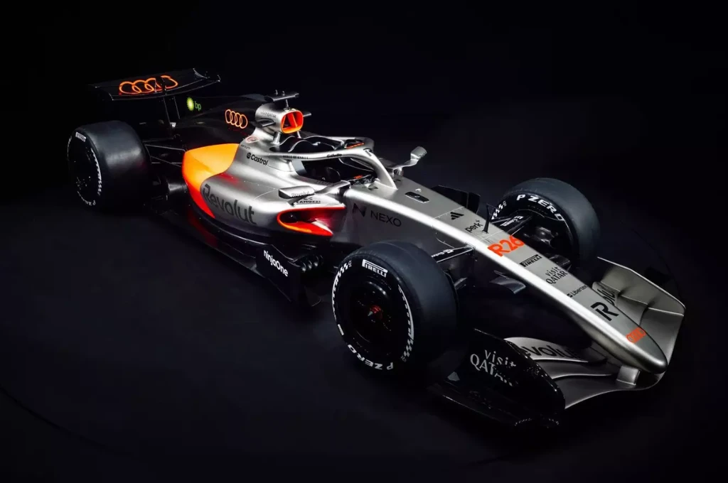 Audi revela pintura do carro de 2026 na F1