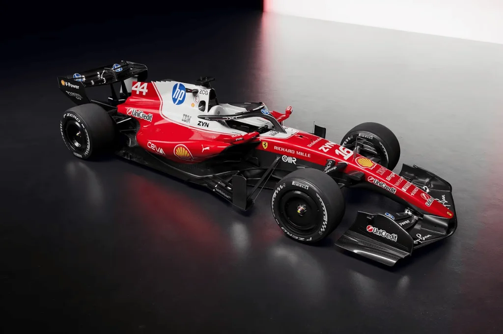 F1: Ferrari apresenta pintura de carro de 2026