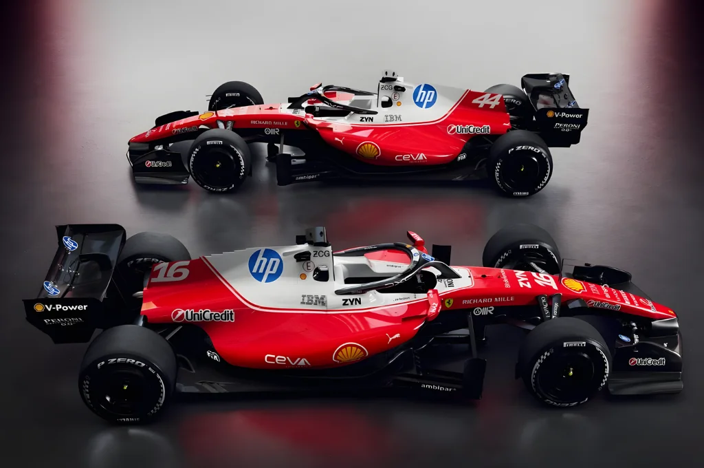 F1: Ferrari apresenta pintura de carro de 2026