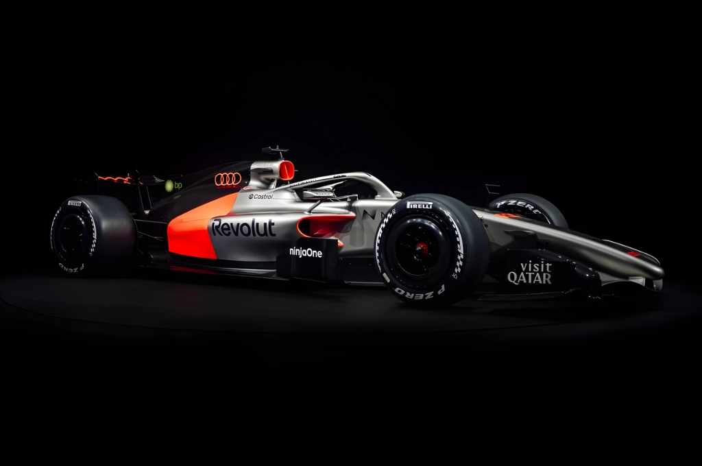 Audi revela pintura do carro de 2026 na F1