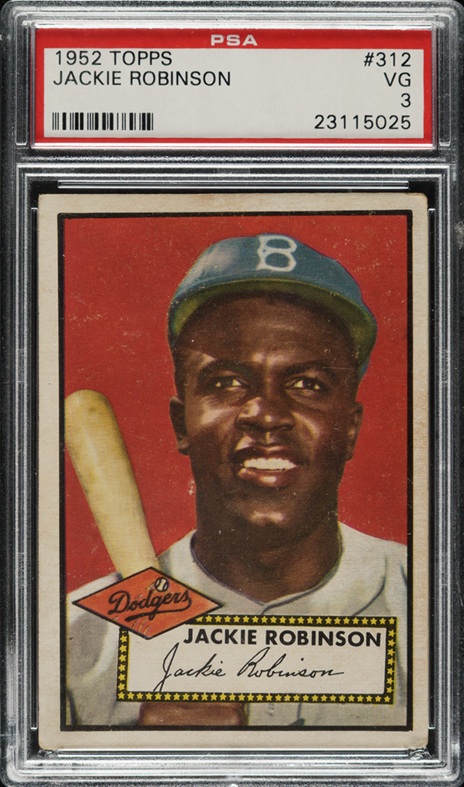 1952 Topps #312 Jackie Robinson High Number PSA VG 3