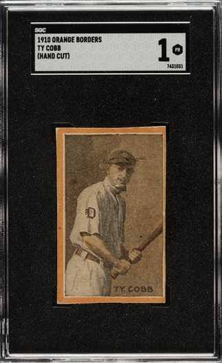 1910 ''Orange Borders'' Ty Cobb SGC POOR 1