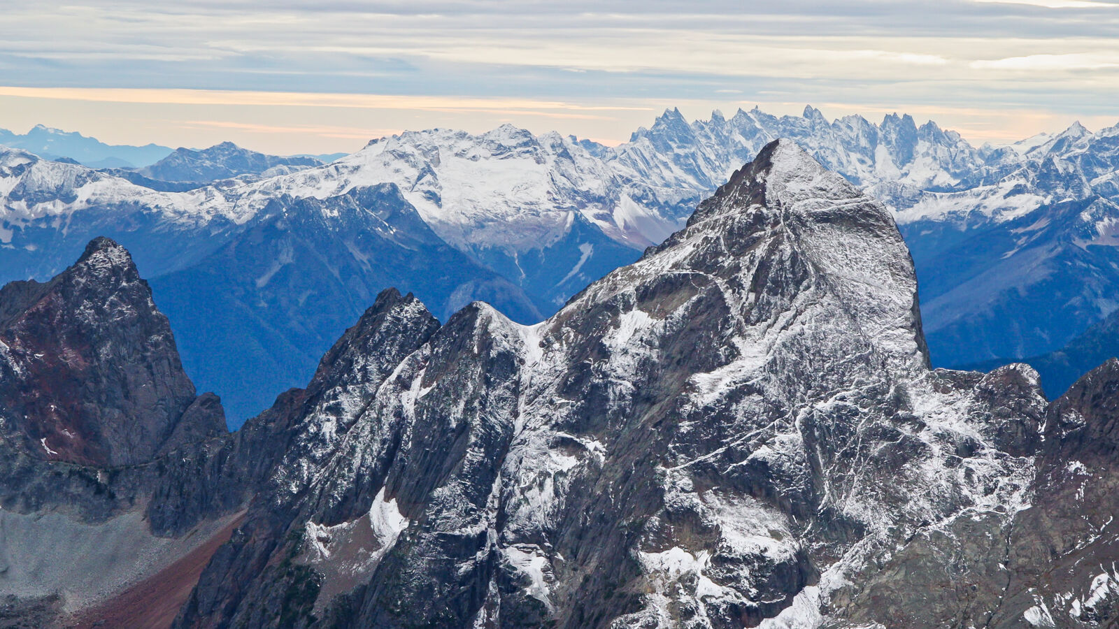 Mountains in the Upper Skagit River area of Washington State.