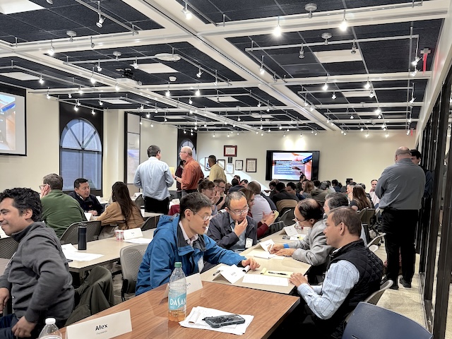 Engineering faculty at a workshop