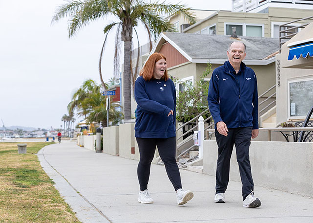 Passing out swag at Linda Vista Fair