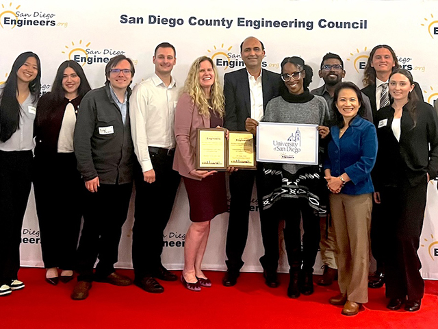 SMSE faculty at the engineering honors awards