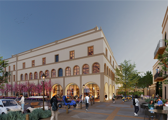 Exterior facade rendering of the Shiley STEM building