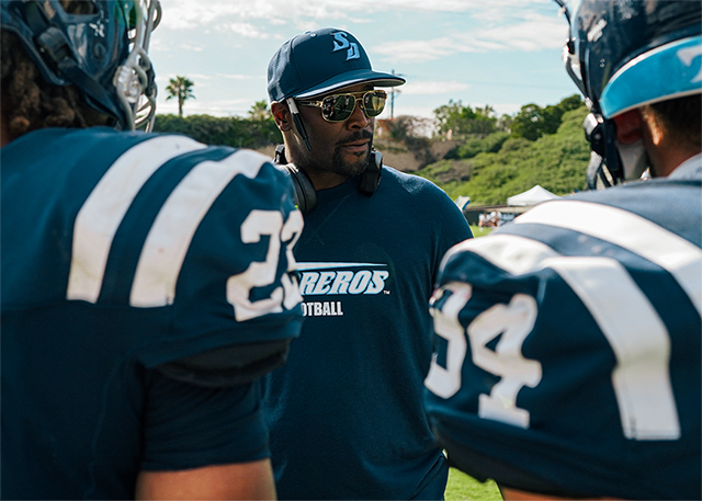 USD Football Coach Brandon Moore
