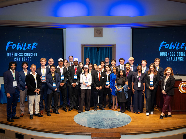 Fowler Business Concept participants on stage